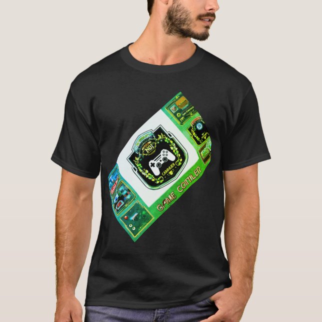 Camiseta "Alinhe seu estilo com o T-Shir de jogos do Crachá (Frente)