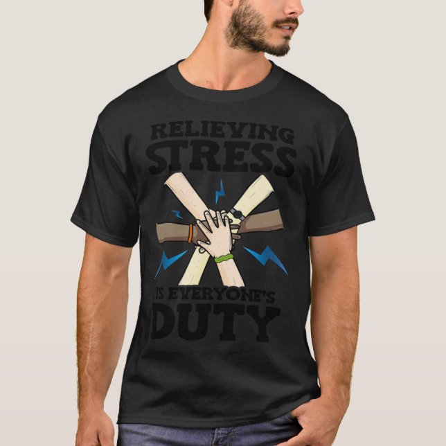 Camiseta Alívio do Stress é Dever de Todos Mês da Conscient (Frente)