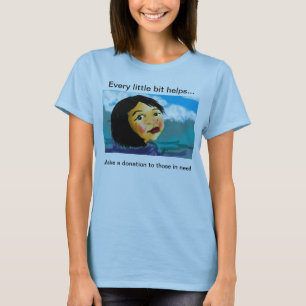 Camiseta Alivio do tsunami do apoio