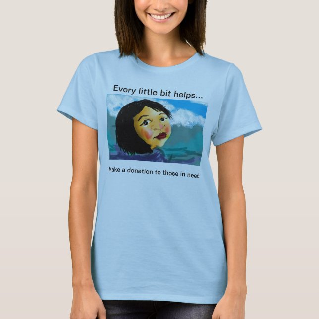 Camiseta Alivio do tsunami do apoio (Frente)