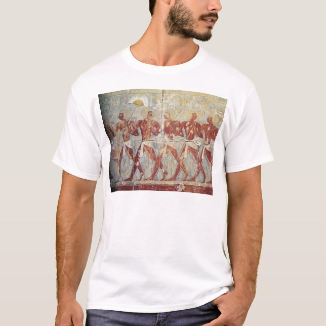 Camiseta Alivio que descreve a parada em honra de Hathor (Frente)