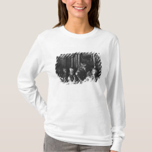 Camiseta Alivio que descreve preparações para um sacrifí