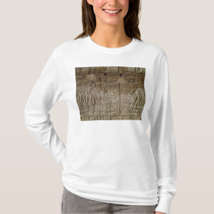 Camiseta Alivio que descreve Seti I que faz um oferecimento