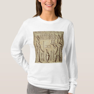 Camiseta Alivio que descreve um faraó