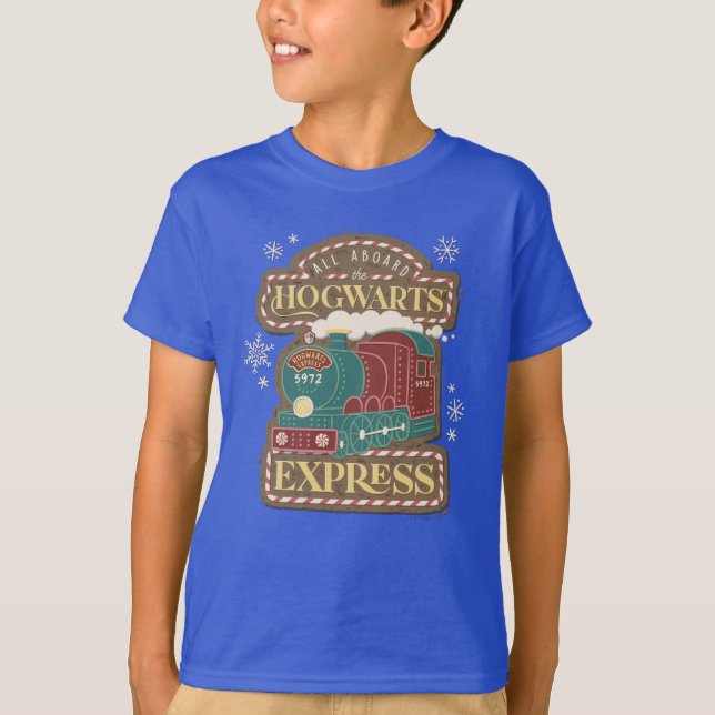 Camiseta All Aboard the HOGWARTS™ Express Christmas Cookie (Frente)