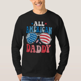 Camiseta All American Daddy Sunglasses 4th of July Family M