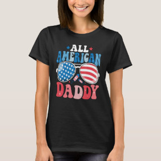 Camiseta All American Daddy Sunglasses 4th of July Family M