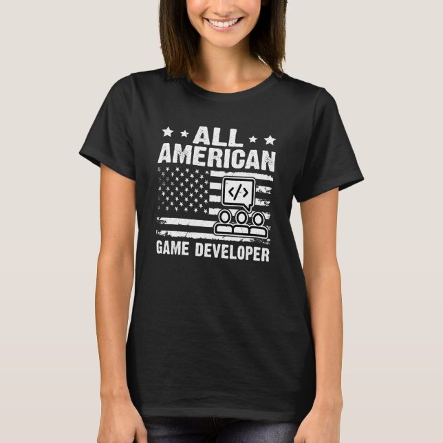 Camiseta All American Game Developer (Frente)
