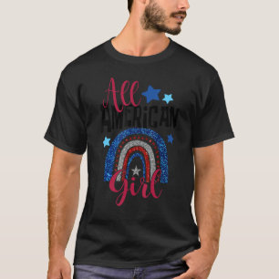 Camiseta All American Girl 4 de julho USA Flag Baby Ware