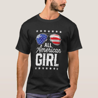 Camiseta All American Girl 4th Of July Family Matching Sung