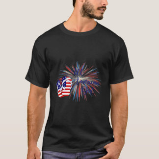 Camiseta All American Girl Patriotic, 4 De Julho, Diversão 