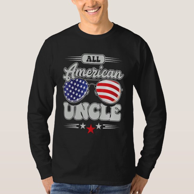 Camiseta All American Uncle 4th Of July Family Matching (Frente)