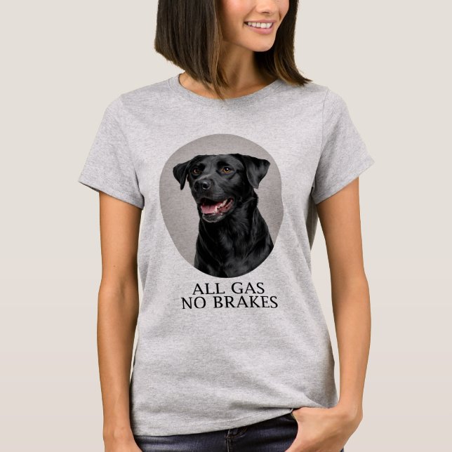 Camiseta All Gas No Brakes Black Lab Sporting (Frente)