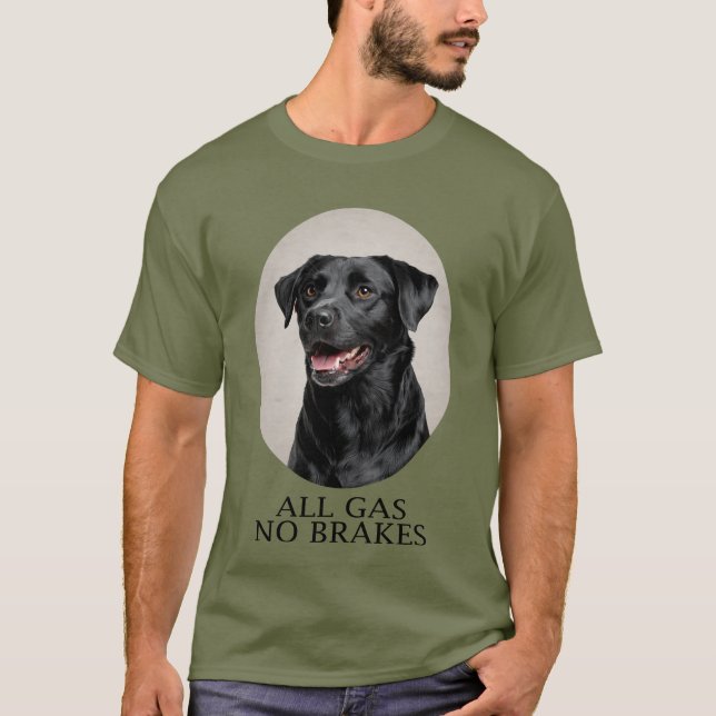 Camiseta All Gas No Brakes Black Lab Sporting (Frente)