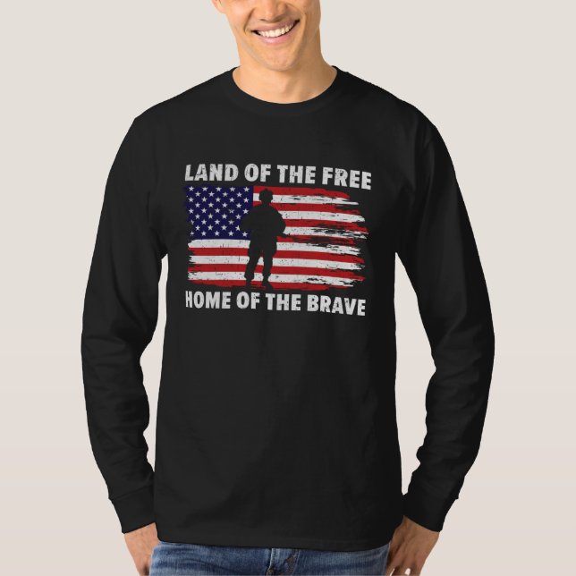 Camiseta All Gave Some Some Gave All USA Flag American Memo (Frente)