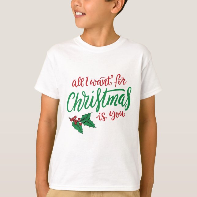 Camiseta All I want for Christmas (Frente)