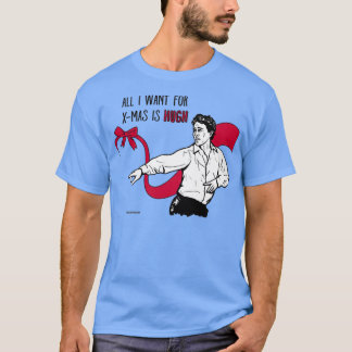Camiseta All I want for Xmas is Hugh