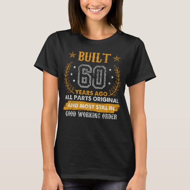 Camiseta All Parts Original Funny 1961 60th Birthday (Frente)
