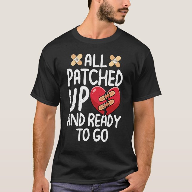 Camiseta All Patched Up Open Heart Surgery Recovery Survivo (Frente)