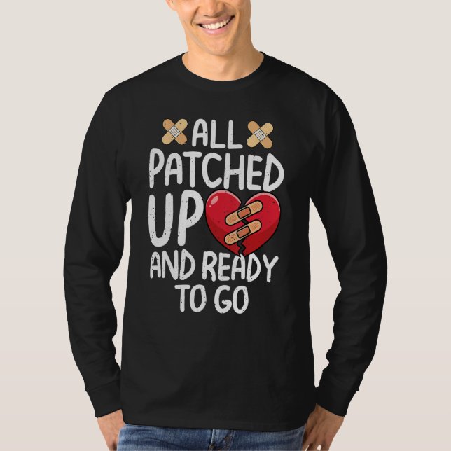 Camiseta All Patched Up Open Heart Surgery Recovery Survivo (Frente)