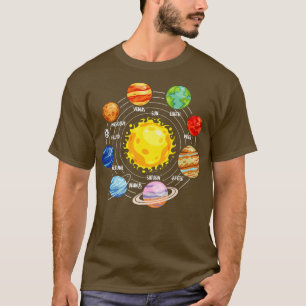 Camiseta All Solar Systems Planets Astronaut Science Space