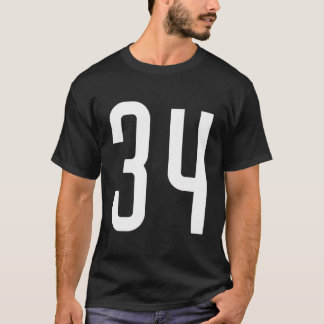 Camiseta All Sports Fan Favorite White Number 34 Jersey