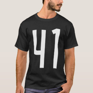 Camiseta All Sports Fan Favorite White Number 41 Jersey