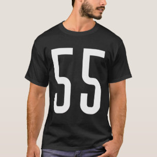 Camiseta All Sports Fan Favorite White Number 55 Jersey