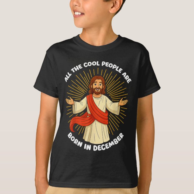 Camiseta All The Cool People Are Born In December Funny Quo (Frente)
