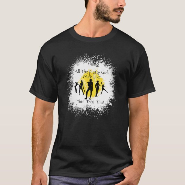 Camiseta All The Pretty Girls Walk Like This  Baseball Girl (Frente)