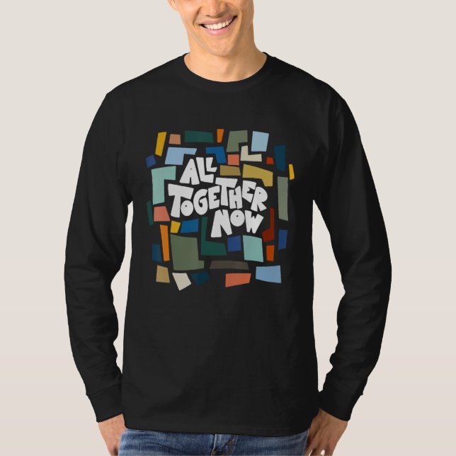 Camiseta All Together Now Summer Reading 2023 Groovy  Book  (Frente)