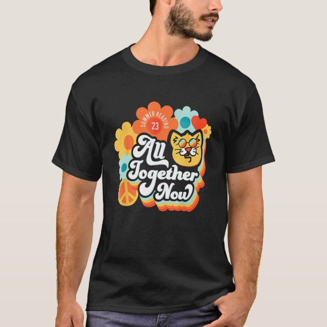 Camiseta All Together Now Summer Reading 2023 Library Books (Frente)