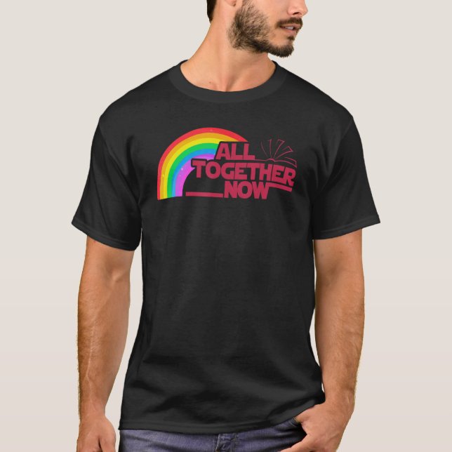 Camiseta All Together Now Summer Reading 2023 Rainbow Book  (Frente)