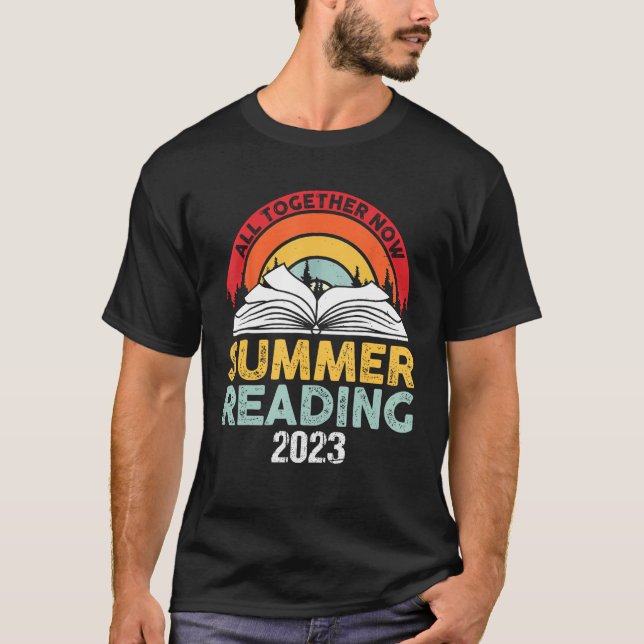 Camiseta All Together Now Summer Reading Program 2023 Book  (Frente)