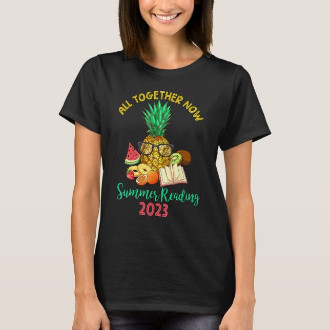 Camiseta All Together Now Summer Reading Program 2023 Book  (Frente)