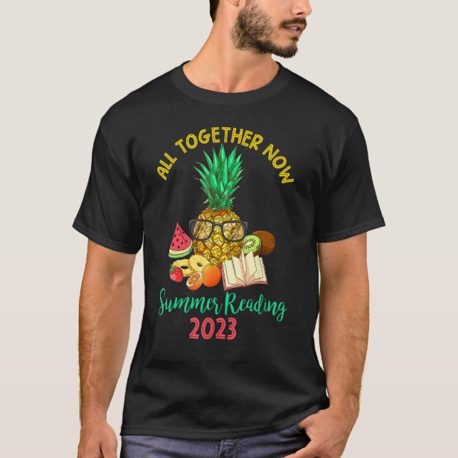 Camiseta All Together Now Summer Reading Program 2023 Book  (Frente)
