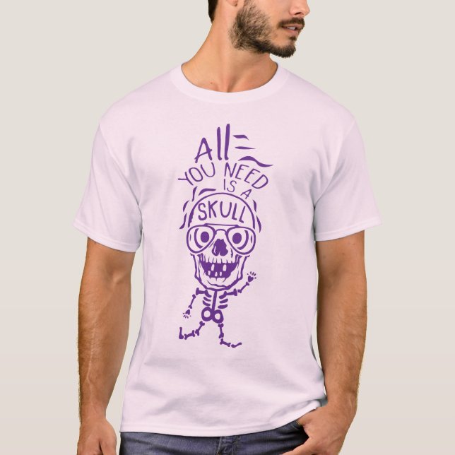 Camiseta all you need skull citation halloween petite tete  (Frente)