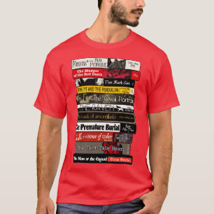 Camiseta Allan Poe Books Stack