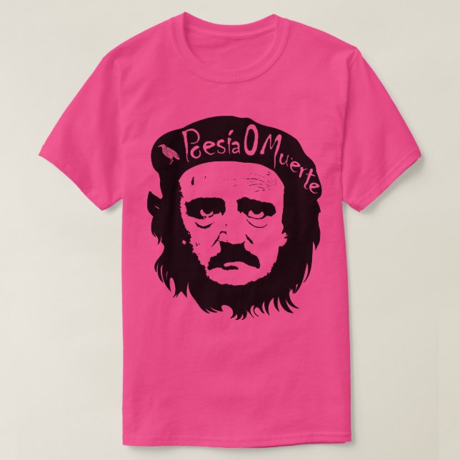 Camiseta Allan Poe Che Guevarra Poesia O Muerte (Frente do Design)