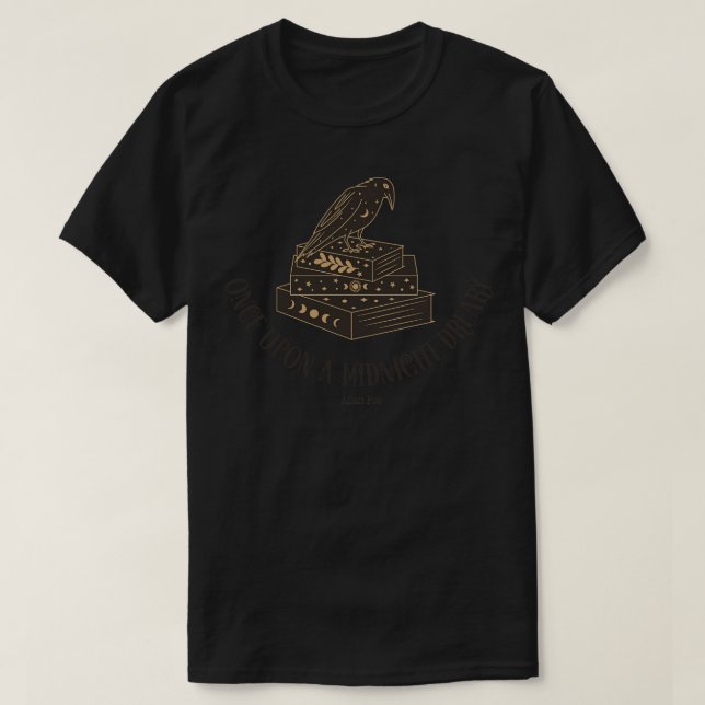 Camiseta Allan Poe Raven Bookish 1 (Frente do Design)