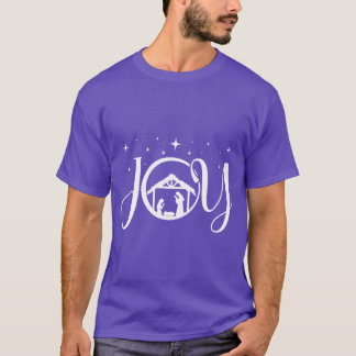 Camiseta Allegrias de Natal dos Cristãos Cena de Natal de J