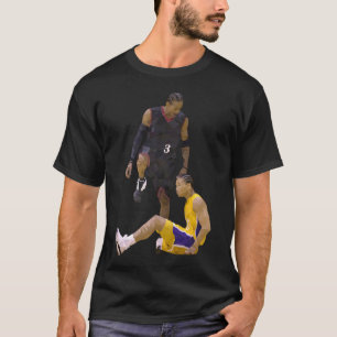 Camiseta Allen Iverson Steps Sobre Tyronn Lue Low Poly