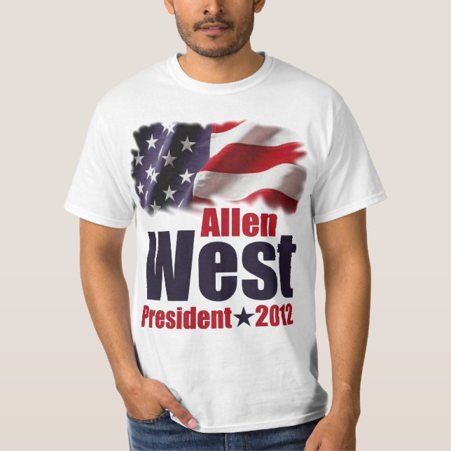 Camiseta Allen ocidental para o presidente 2012 (Frente)