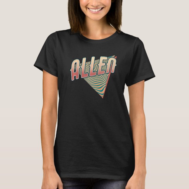 Camiseta Allen Texas Throwback Vintage Retro (Frente)
