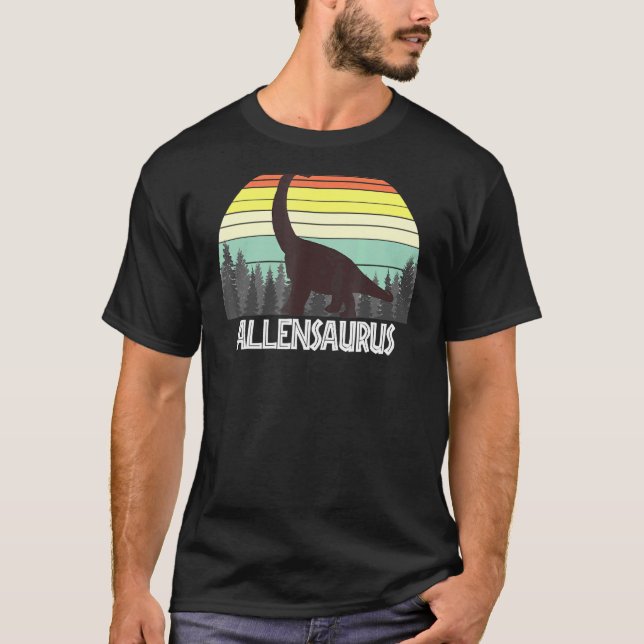 Camiseta Allensaurus Allen Saurus Surname (Frente)