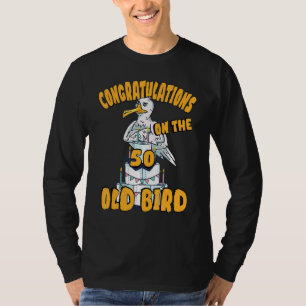Camiseta Alles Gute Zum 50 Anos Aniversário Bird