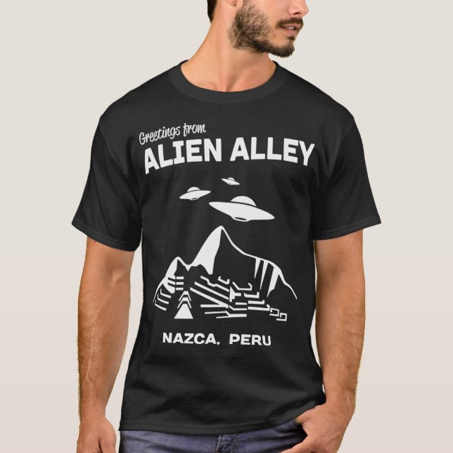 Camiseta Alley Alien Nazca Peru (Frente)