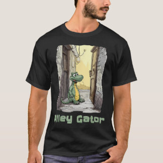 Camiseta Alley Gator Swamp Critter Vem Para a Cidade Urbano