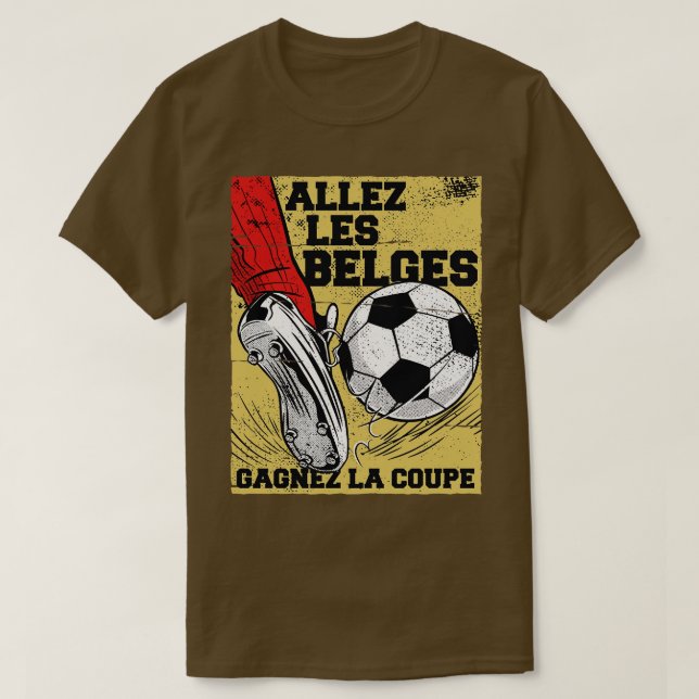 Camiseta Allez les Belges Gagnez la Coupe Go Belgium Win (Frente do Design)