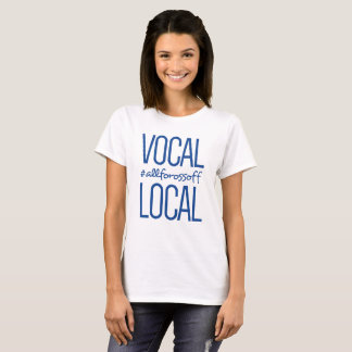 Camiseta #AllForOssoff vocal & local - AZUL